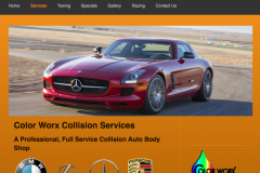 Website Design in Downingtown PA for Color Worx Collision
